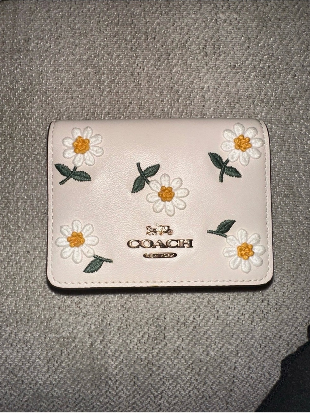 Coach Daisy embroidered wallet